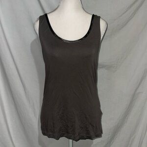 taupe Banana Republic luxe touch sleeveless top size medium